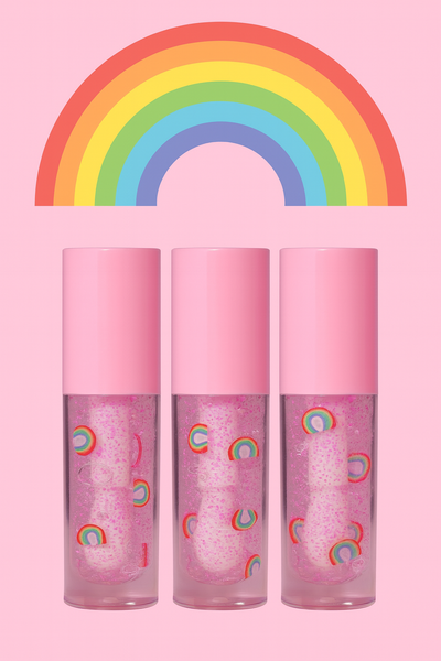 PINK RAINBOW LIP GLOSS WHOLESALE