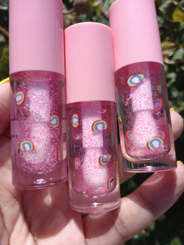 PINK RAINBOW LIP GLOSS WHOLESALE